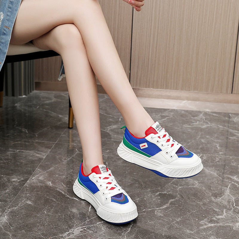 Damen Sneaker Sportlich Atmungsaktiv Farbenfroh
