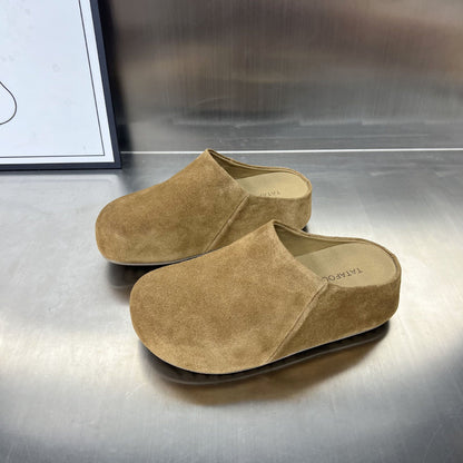 Damen Clogs Wildleder Bequem Rutschfest Anatomisch