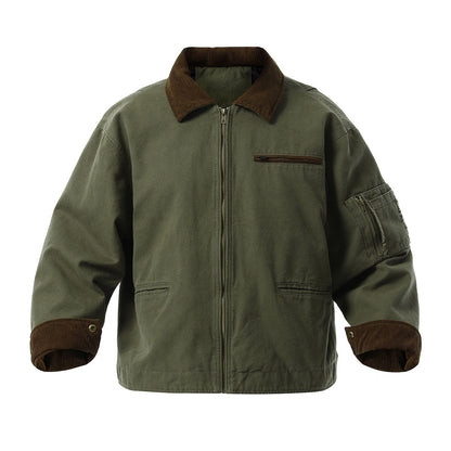 Herren Übergangsjacke Urban Style Stehkragen Taschen