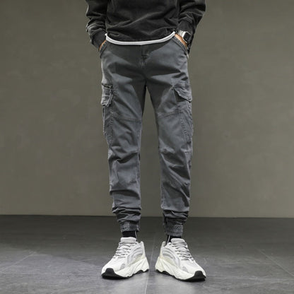 Herren Cargohose Modern Elastisch Bequem Mit Taschen