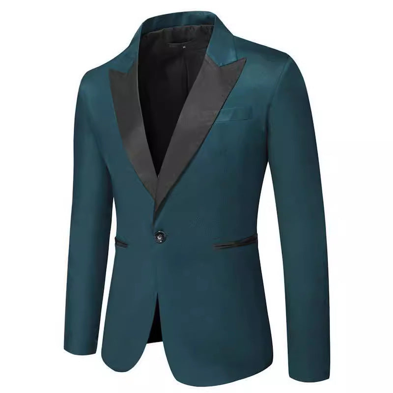 Herren Blazer Leopardenmuster Elegant Modern