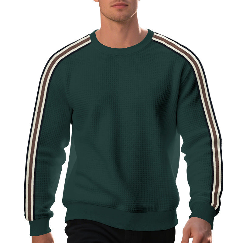 Herren Sweatshirt Modern mit Kontrastärmeln Trendig