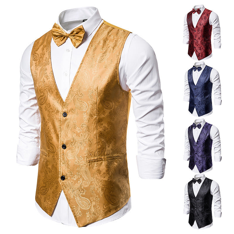 Elegante Herren Satin Weste Berlin Style
