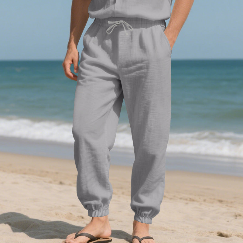 Herren Strandhose Leicht Elastischer Bund Bequem