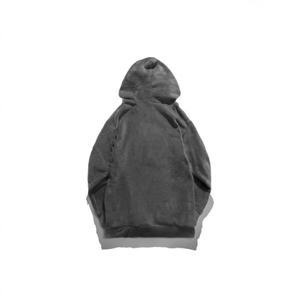 Herren Fleecepullover Kapuze Weich Warm mit Kängurutasche