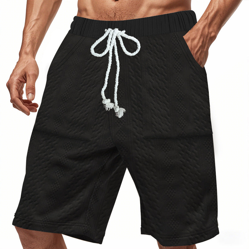 Herren Badeshorts Atmungsaktiv mit Kordelzug und Seitentaschen