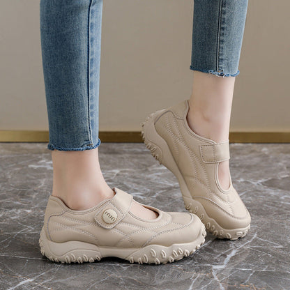 Damen Freizeitschuhe Bequem mit Klettverschluss Modisch