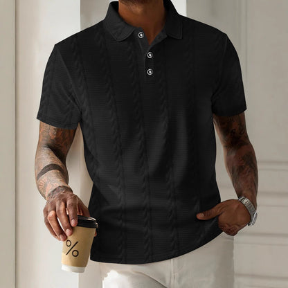 Herren Polohemd Elegantes Design mit Knöpfen Modern