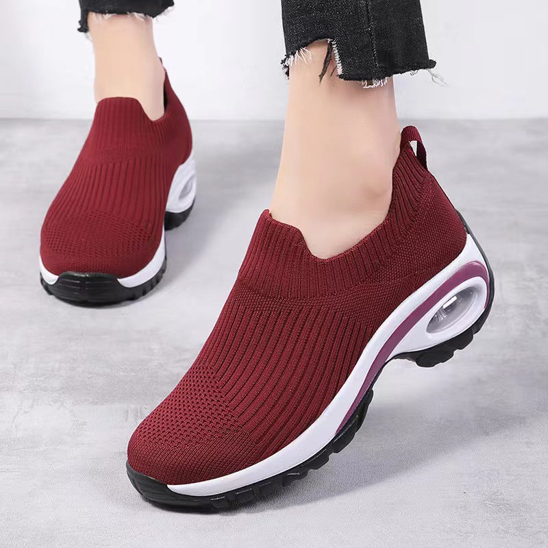Damen Sneaker atmungsaktiv mit Stoßdämpfer Sohle