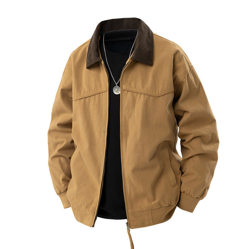 Herren Outdoor Jacke Leicht Wasserdicht Mit Taschen