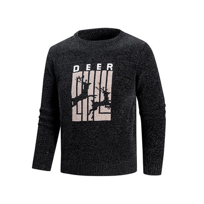 Herren Pullover Tiermotiv bequem trendy