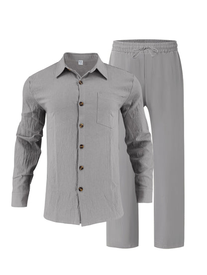 Herren Hemd und Hose Set Modern Elegante Business Kleidung