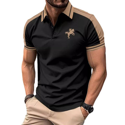 Herren Polohemd Kurzarm Modern Farbenfroh Hochwertig