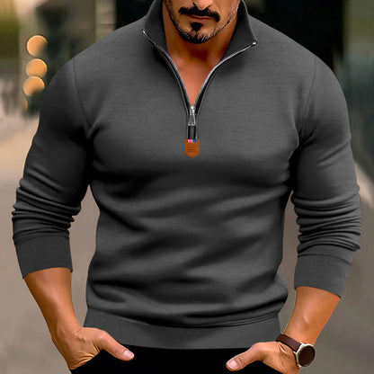Herren Pullover Reißverschluss Entfernbare Kapuze Modern