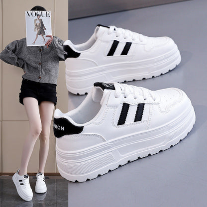 Damen Sneaker Hochplateau Atmungsaktiv Sportlich - BerlinGlamour