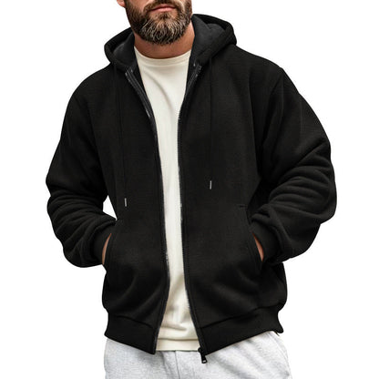 Herren Kapuzenjacke Sportlich Urban Schwarz