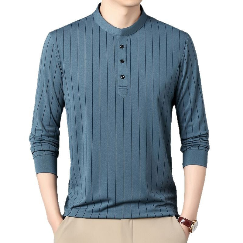 Herren Poloshirt Streifenmuster Elegantes Design Hochwertig