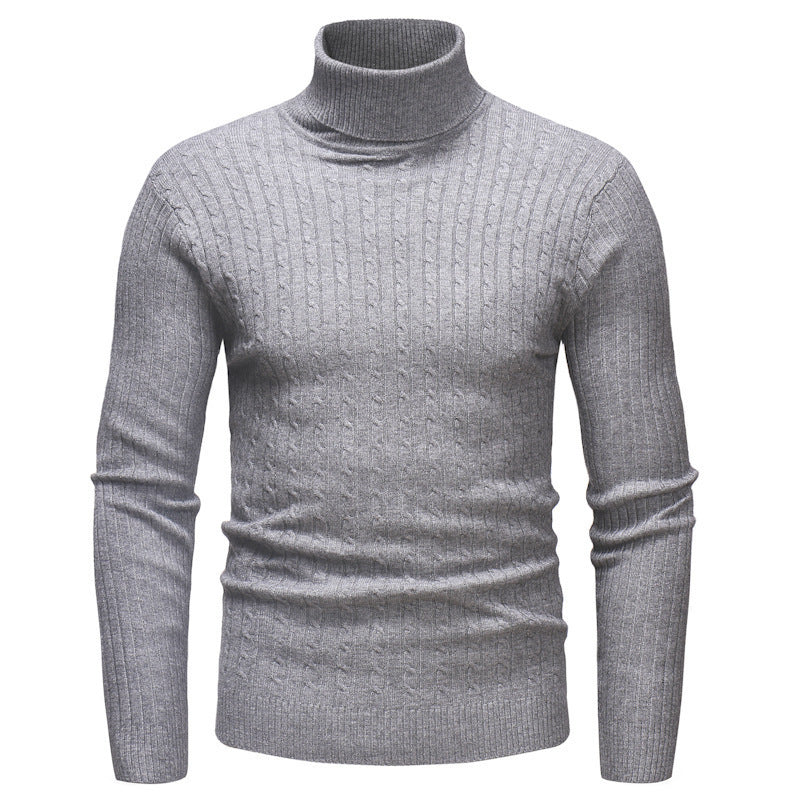 Herren Rollkragenpullover Fein Strick Modern Elegант