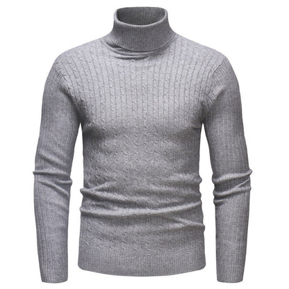 Herren Rollkragenpullover Fein Strick Modern Elegант