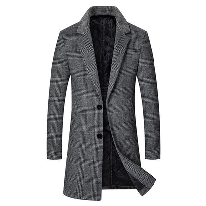 Herren Wintermantel mit Innenfutter Warm