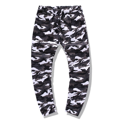 Herren Cargohose Camouflage Stretch Bund Modern