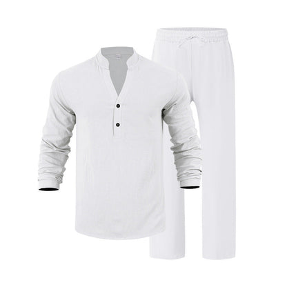 Herren Homewear Set Bequem Elegant Lang