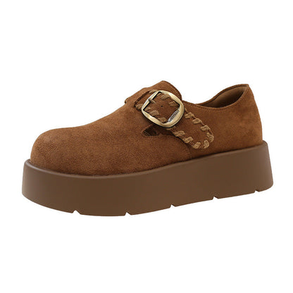 Damen Hausschuhe Plateau Komfort Schuhe Mit Schnalle Damenmode