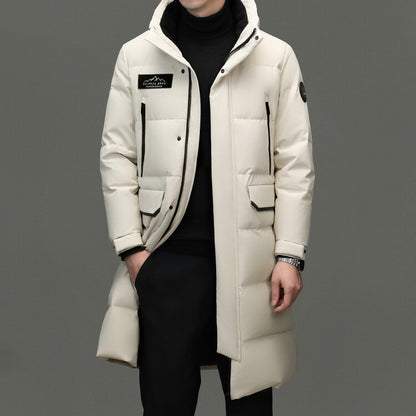 Herren Winterjacke Isoliert Lang Warm