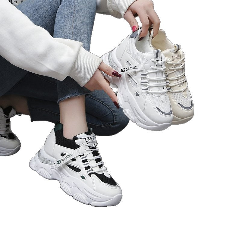 Damen Sneaker Chunky Bequem atmungsaktiv Rutschfest