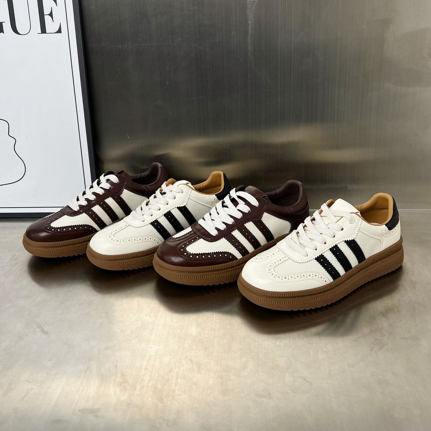 Damen Sneaker Retro Sportlich atmungsaktiv