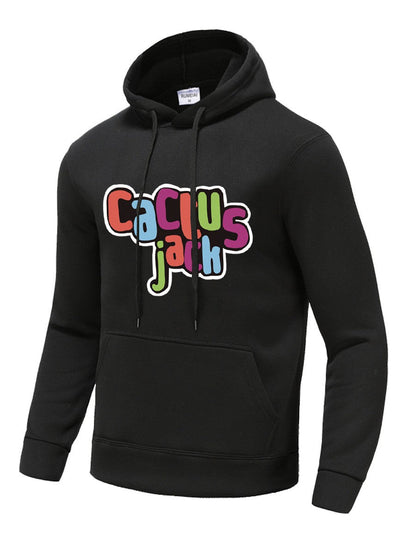 Männer Kapuzenpullover Graffiti Druck Modern Farben