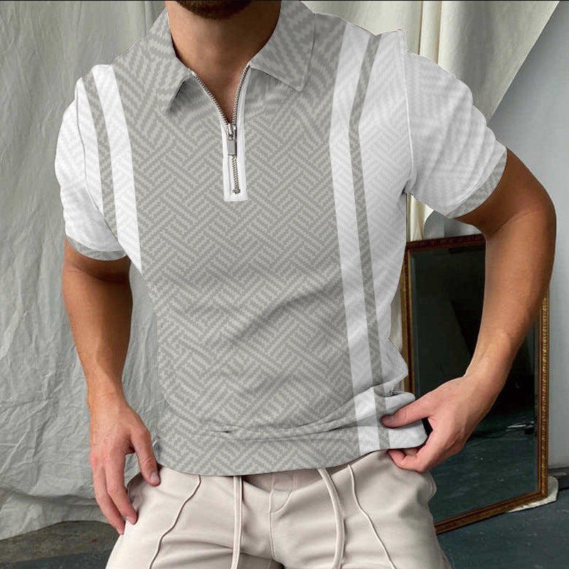 Herren Polo Shirt Kurzarm Kariert Modern Berlin