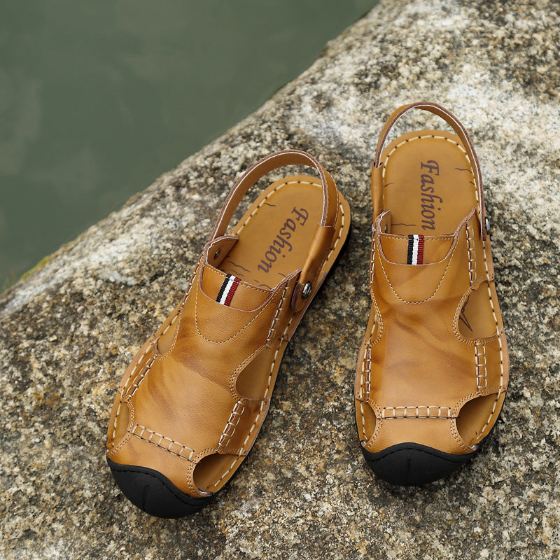 Damen Ledersandalen atmungsaktiv mit verstellbarem Riemen Luxus - BerlinGlamour
