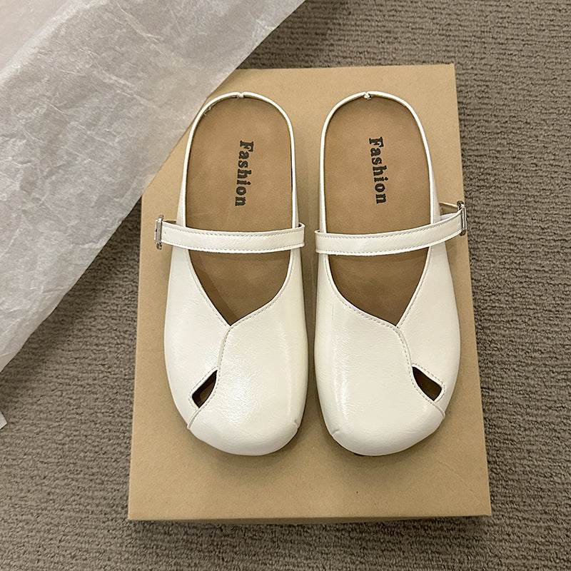 Damen Clogs Bequem Verstellbarer Riemen Breiter Zeh