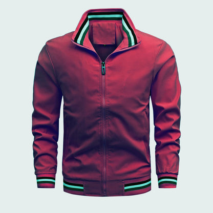 Herren Freizeitjacke Sportlich Modern Stehkragen