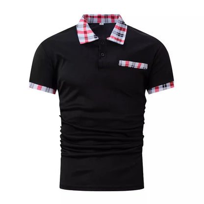 Herren Poloshirt Kurzarm Modern mit Struktur