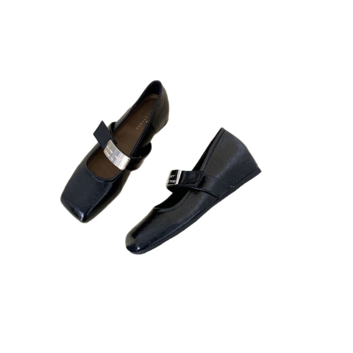 Damen Ballerinas Bequem Riemchenverschluss Modern