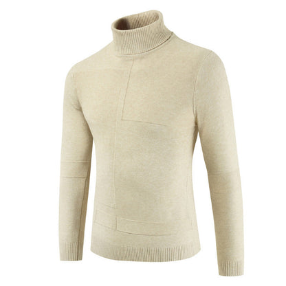 Herren Rollkragenpullover Weich Modern Strick