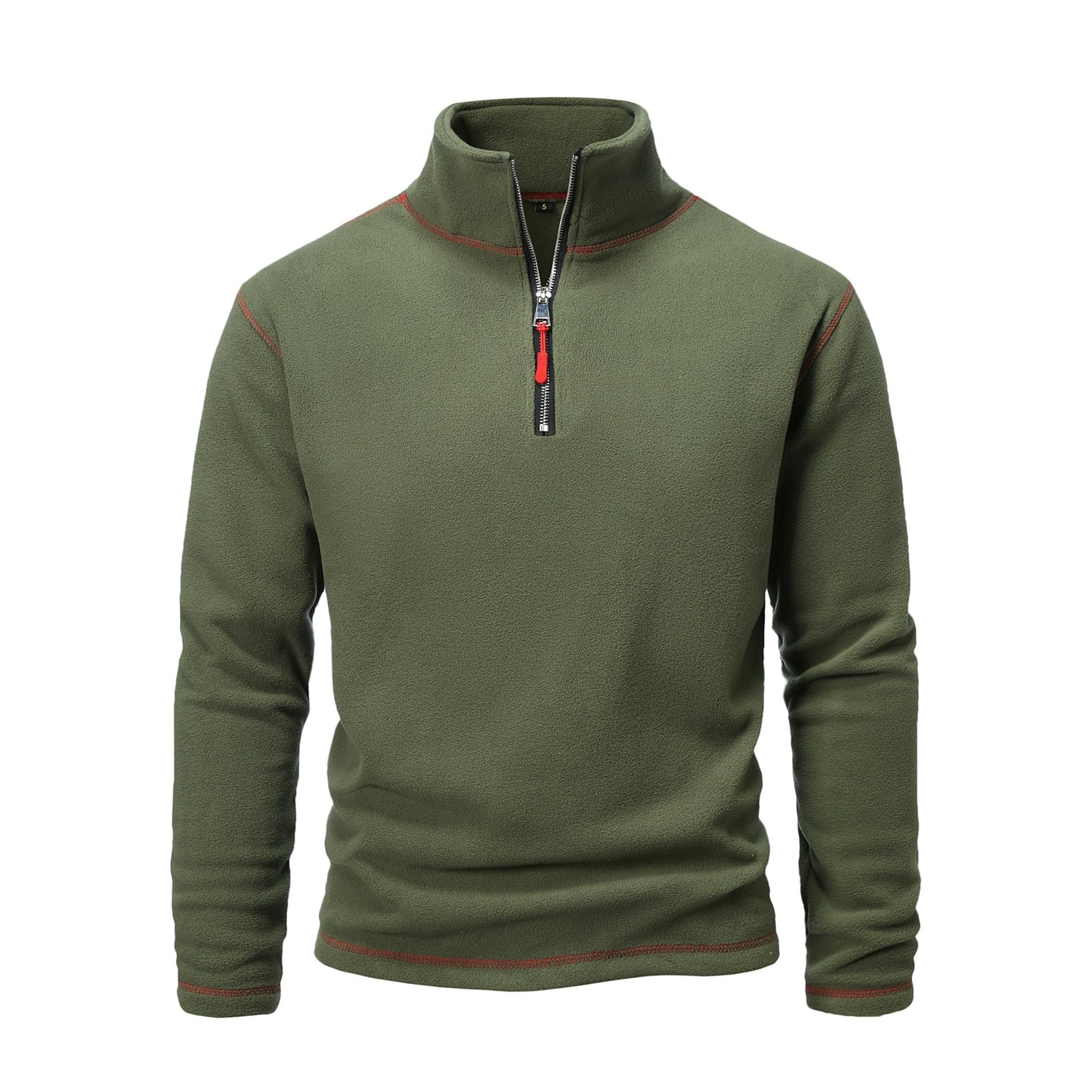 Herren Fleece Pullover atmungsaktiv Reißverschluss Warm