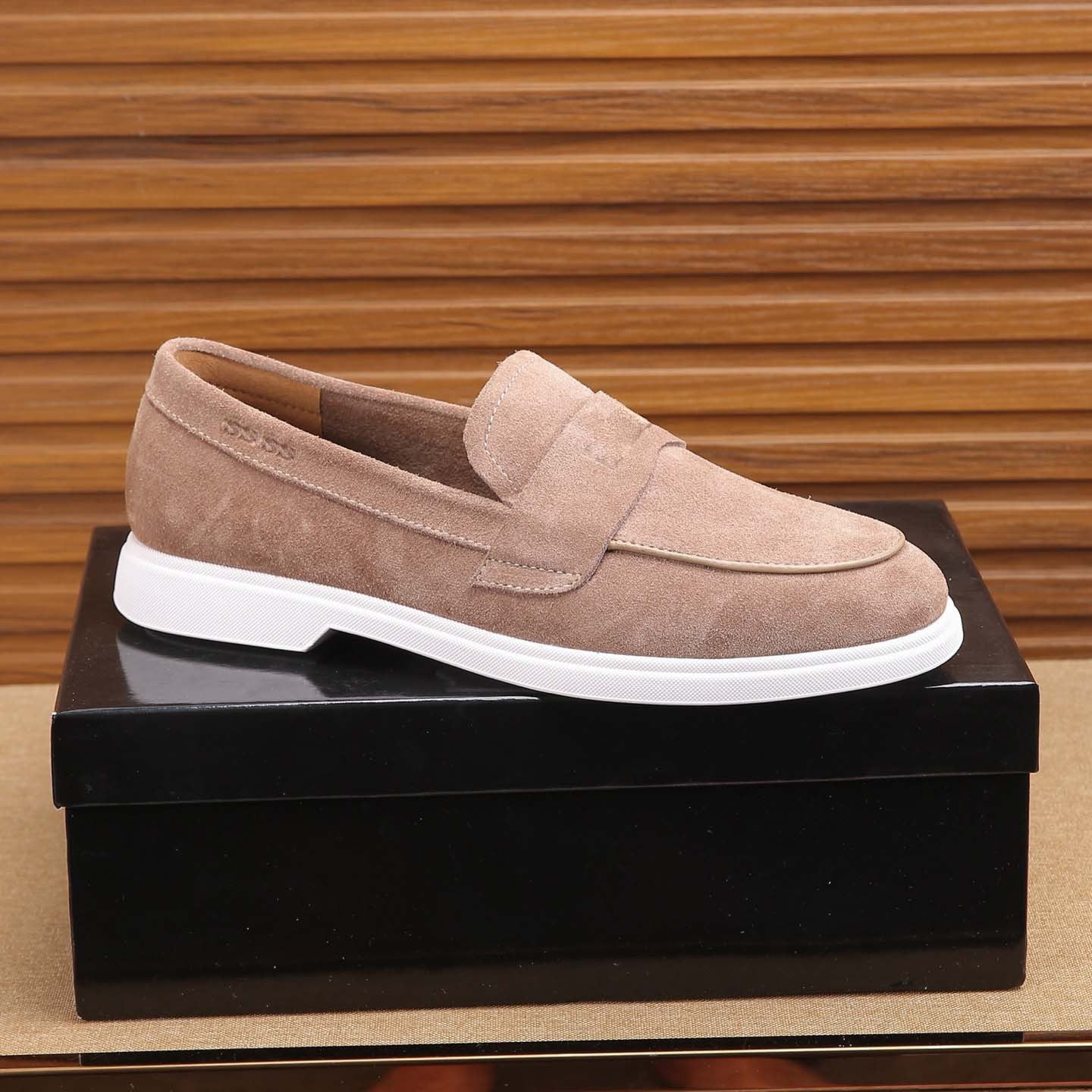 Damen Sneaker Mokassin Schuhe Bequem Rutschfest