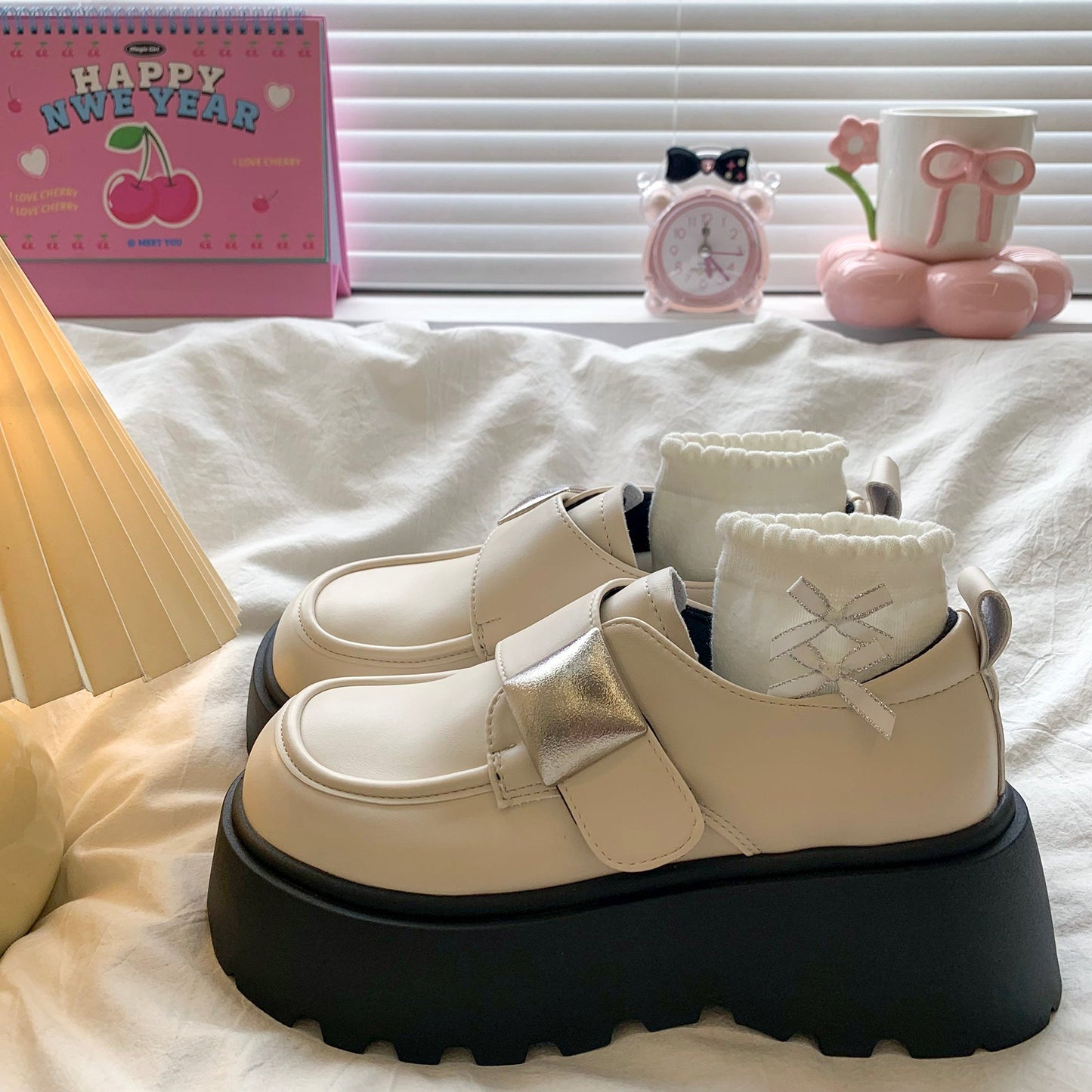 Damen Plateau-Schuhe Hochzeitsschuhe Elegant Schnalle Damenschuhe