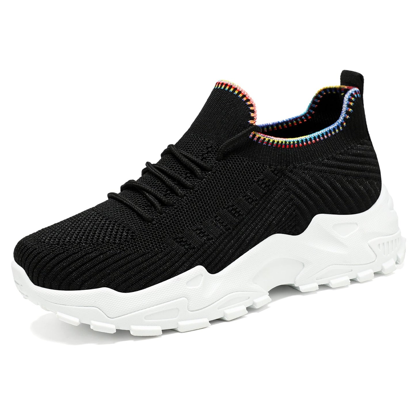 Damen Laufschuhe Bequem Elastisch Rutschfest Sneaker