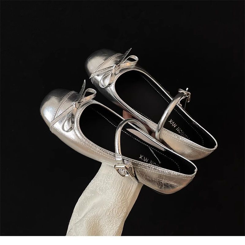 Damen Ballerinas Elegante Spitze Riemen Schuhe