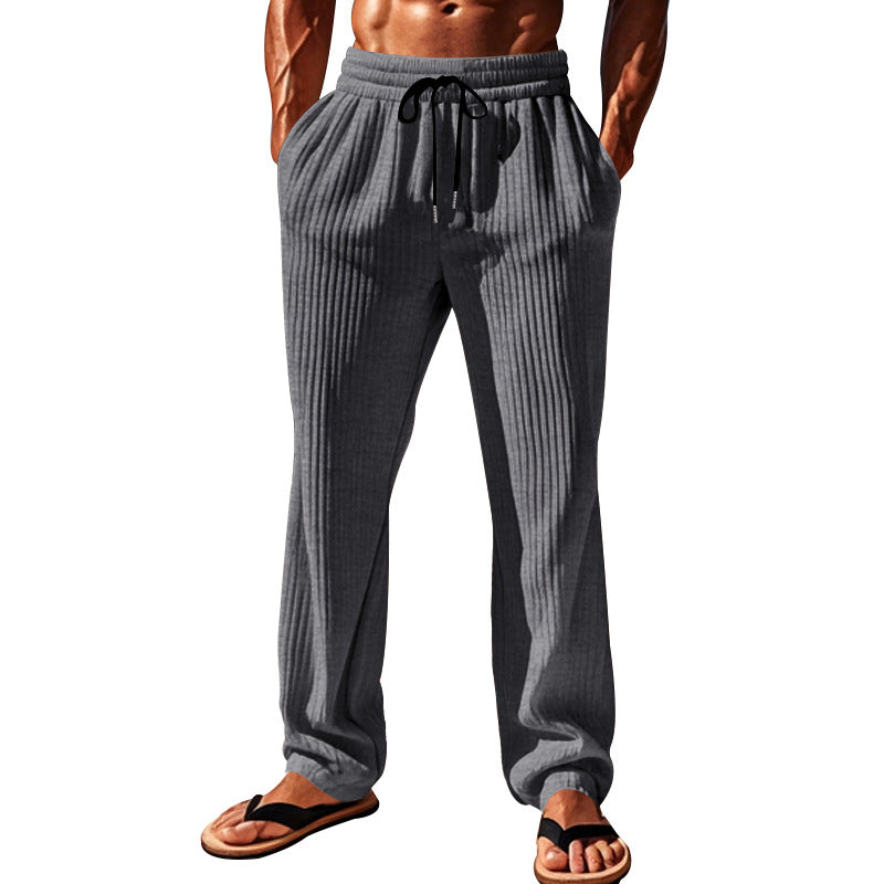 Herren Freizeithose Atmungsaktiv Bequem Mit Kordelzug
