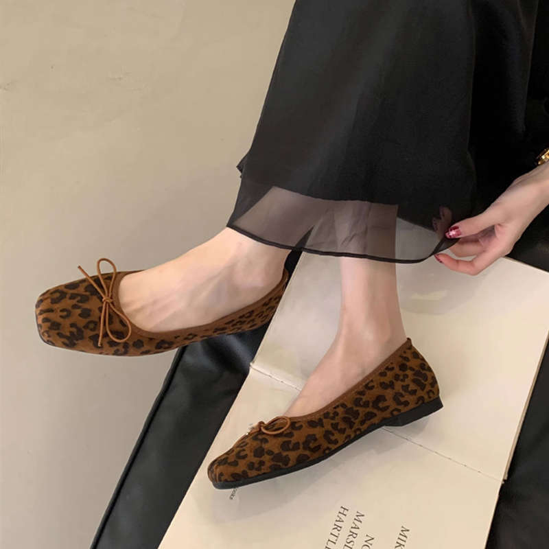 Damen Ballerinas Leopardenmuster Komfort Schuhe - BerlinGlamour