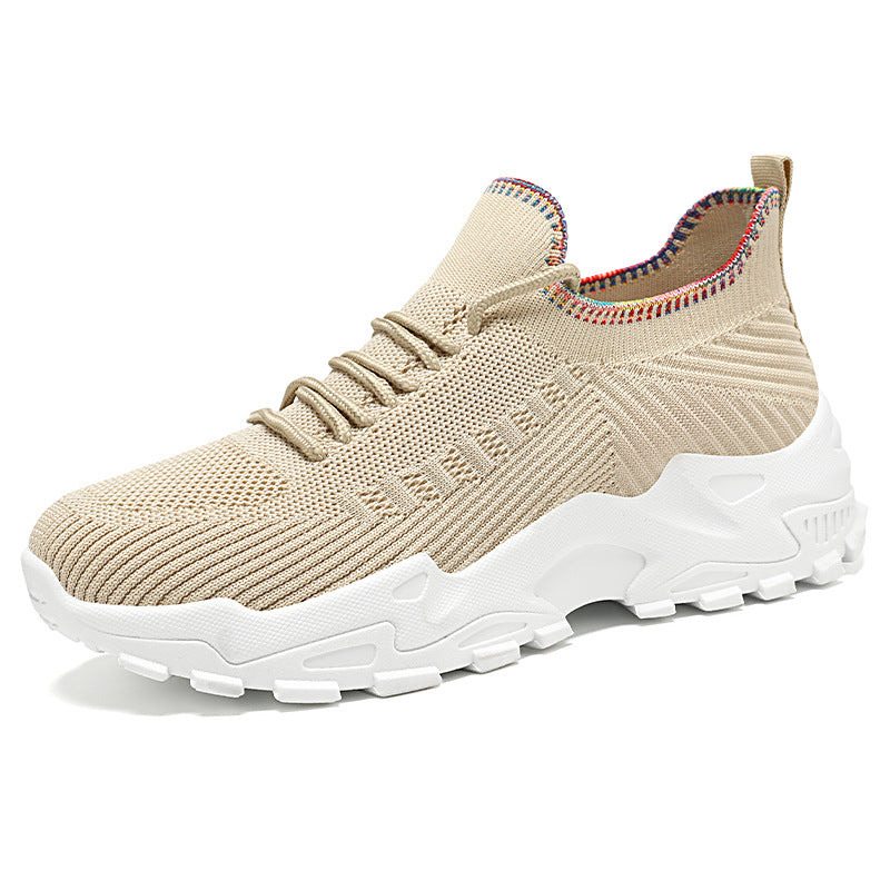 Damen Sneaker Sportlich Knit Elastisch Bequem