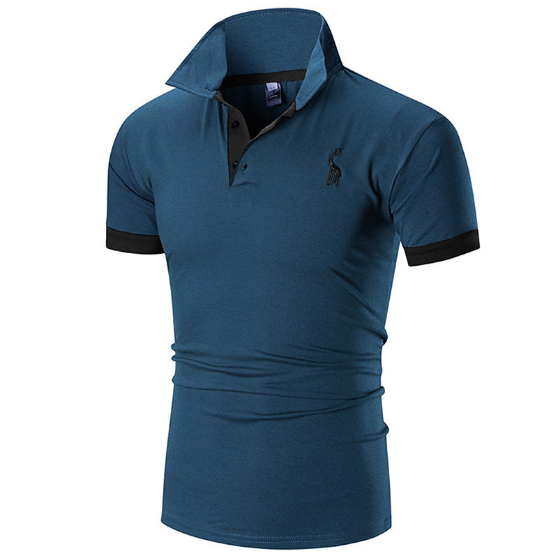Herren Poloshirt Slim Fit Moderner Kragen