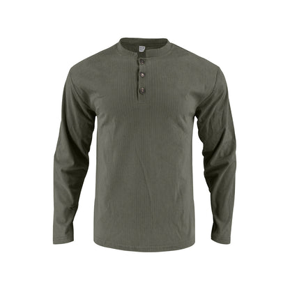 Herren Langarmshirt Strukturiert Komfortabel Modern