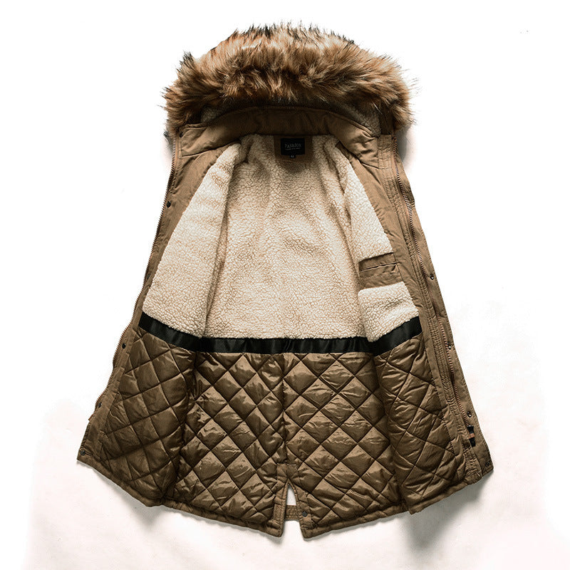 Herren Übergangsjacke isoliert Warm mit abnehmbarer Kapuze