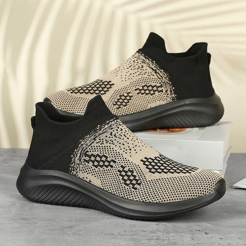 Damen Sneaker Knöchelhoch Atmungsaktiv Elastisch